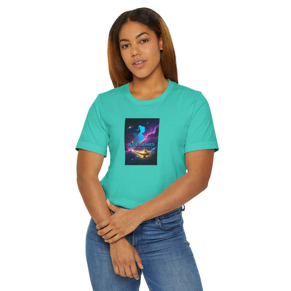 Aladdin Magic Lamp T-Shirt — 'Blue Genies' Cosmic Design