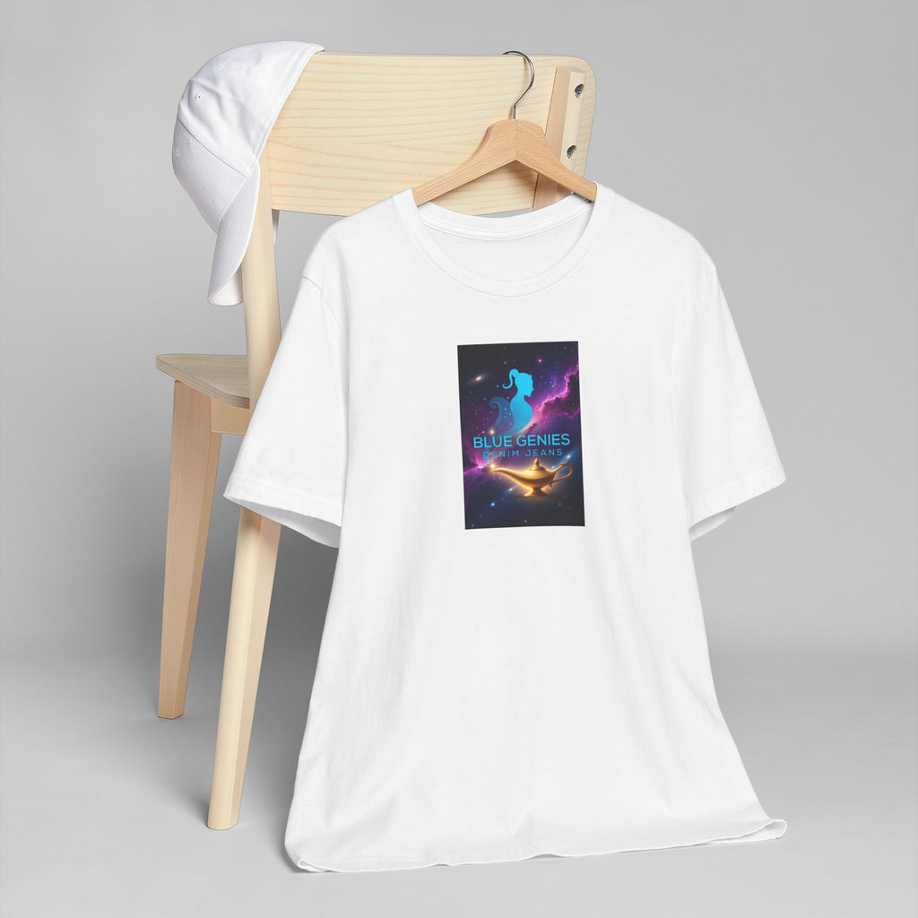 Aladdin Magic Lamp T-Shirt — 'Blue Genies' Cosmic Design